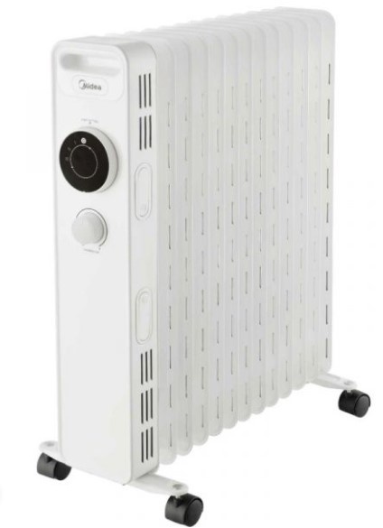 Midea õliradiaator NY2009-22M Oil Filled Radiator, 2000W, valge