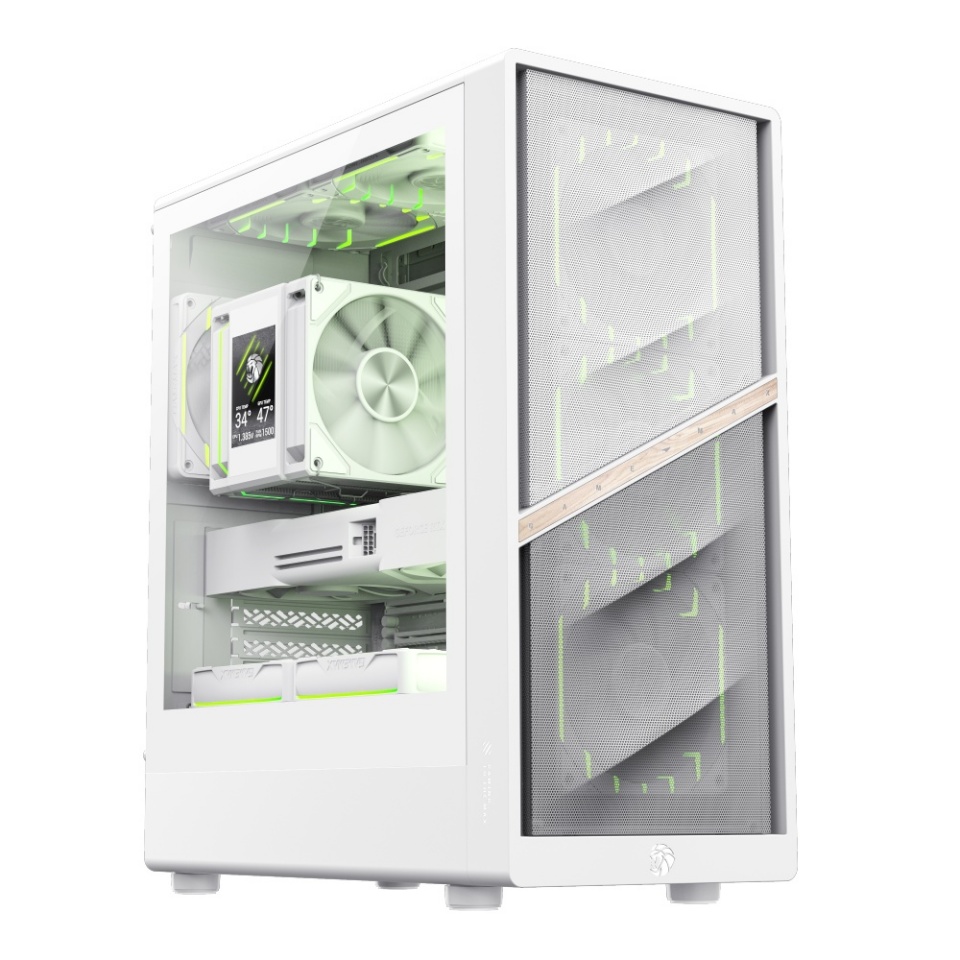 Gamemax korpus Case | AERIS 330 MW | valge | Mini Tower | Power supply included No