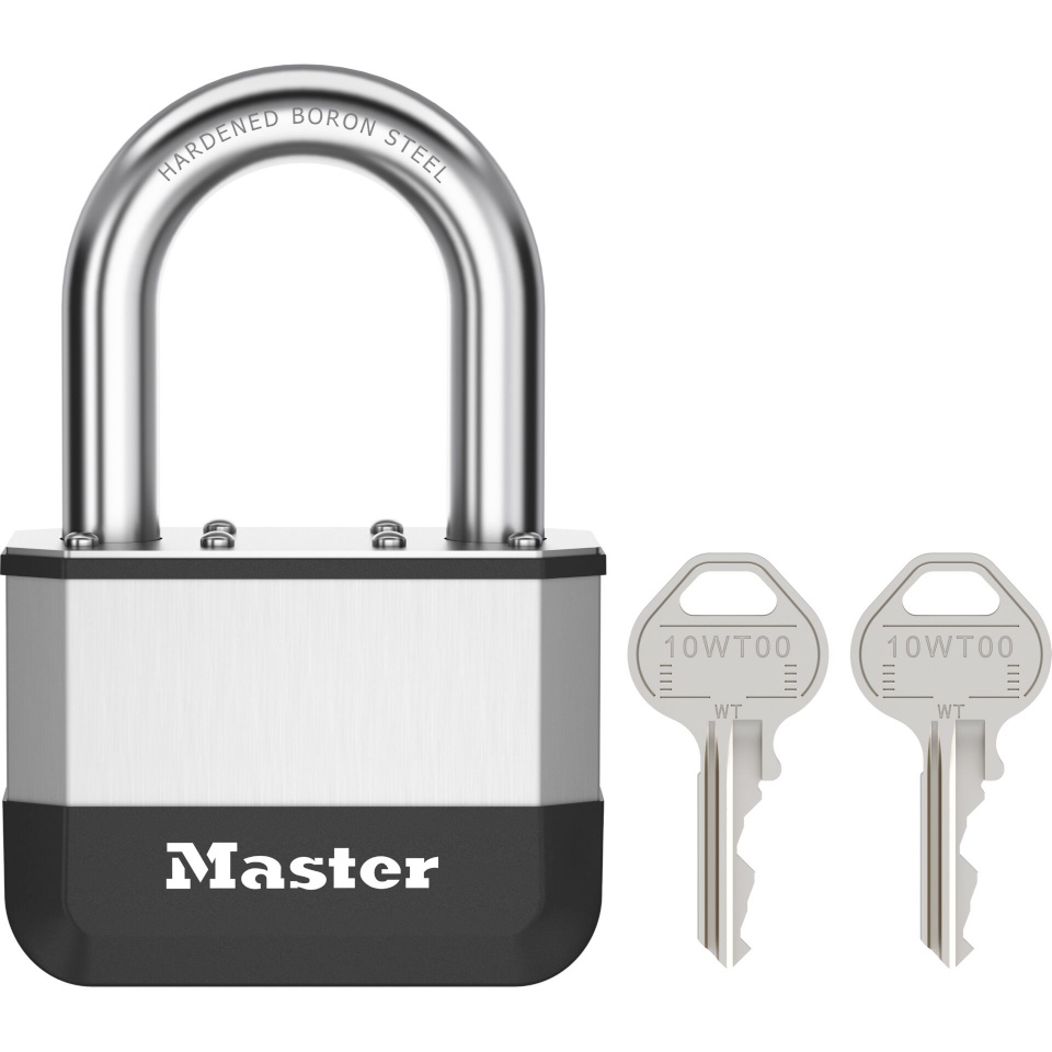 Master Lock tabalukk Lock Elite™ Heavy Duty Lock with Hardened Boron Steel Shackle, 67mm, must/hõbedane