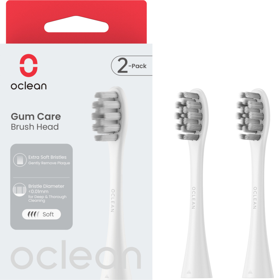Oclean lisaharjad Gum Care Brush Head, valge, 2tk