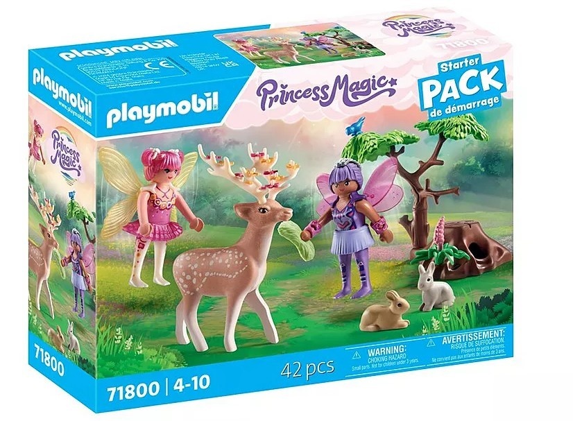 Playmobil klotsid Set z Princess Magic 71800 Wróżki z leśnymi zwierzętami