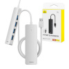 Baseus USB jagaja 4in1 Hub UltraJoy Lite USB-A to USB 3.0 1m (valge)