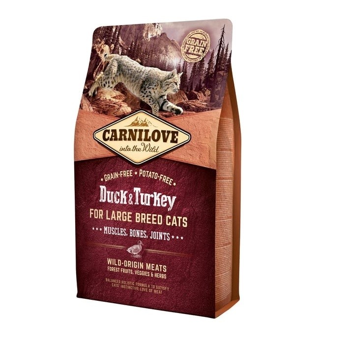 Carnilove kuivtoit kassile Cat Large Breed Duck and Turkey, 2kg
