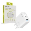 Mobile Origin laadija 40W GaN Charger MO13 valge 1x USB-A + 2x USB-C