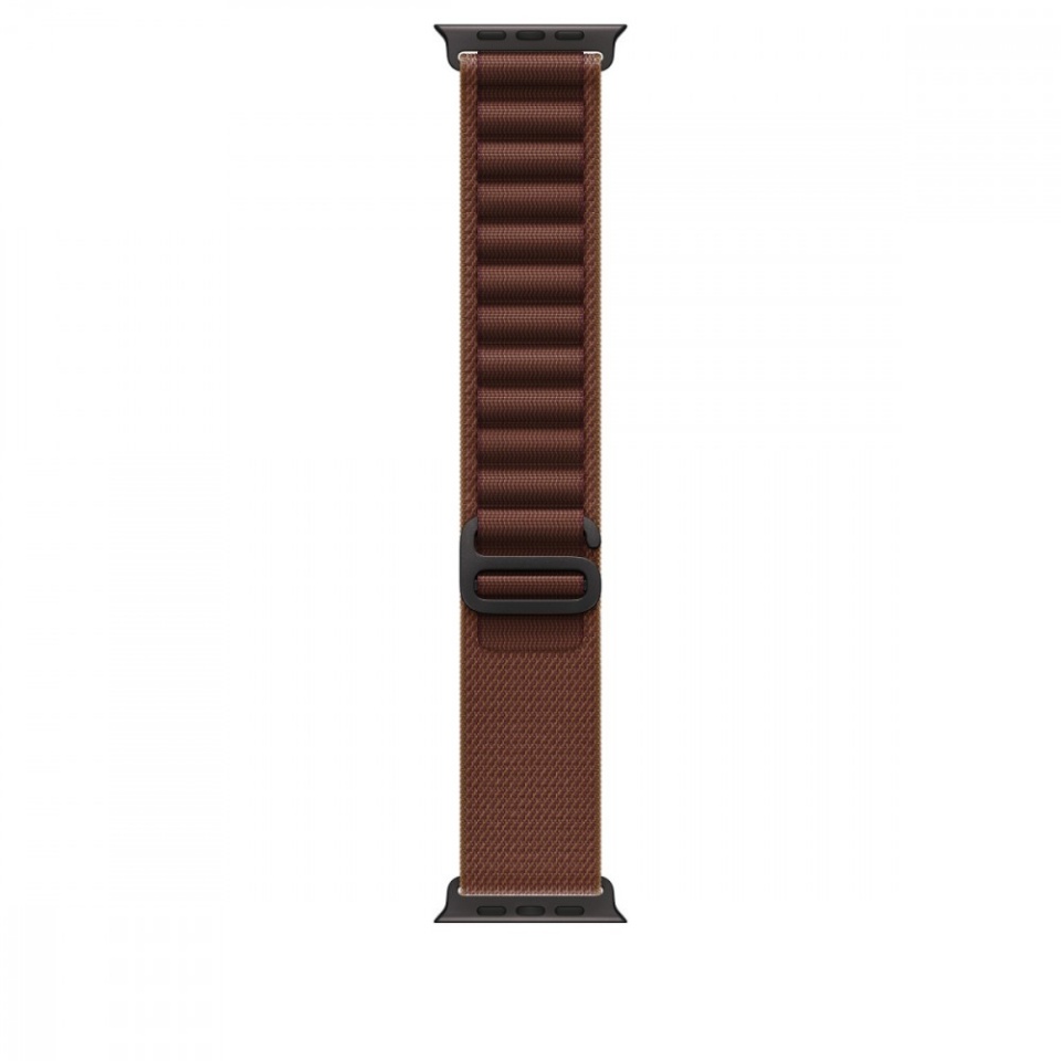 Apple kellarihm Watch 49mm Burgundy Alpine Loop - Medium - Black Titanium Finish