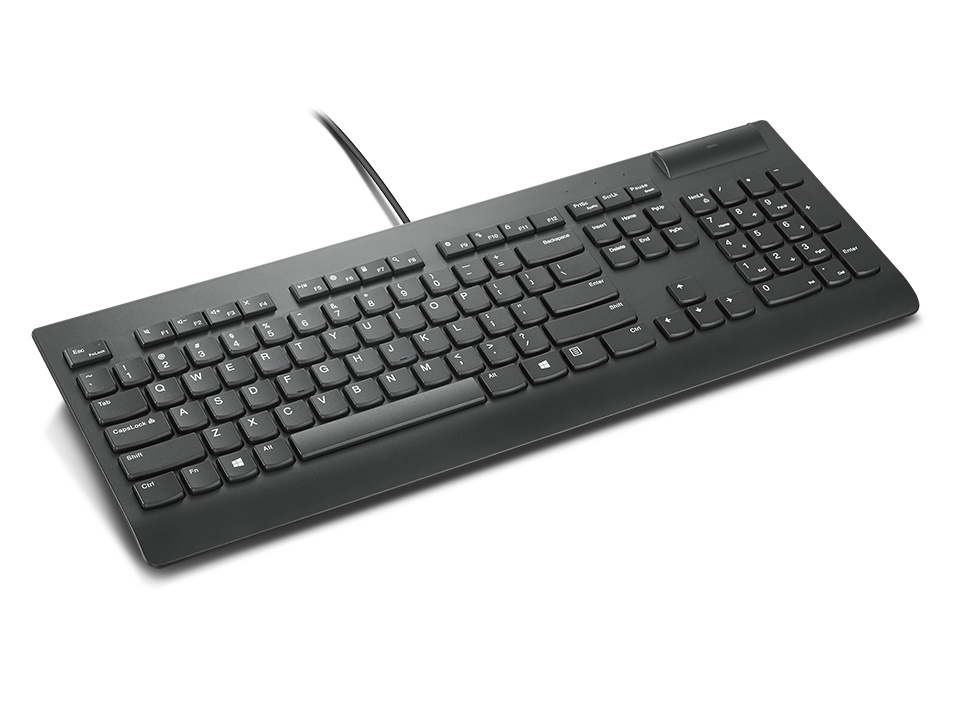 Lenovo klaviatuur Keyboard II Smartcard must, USB