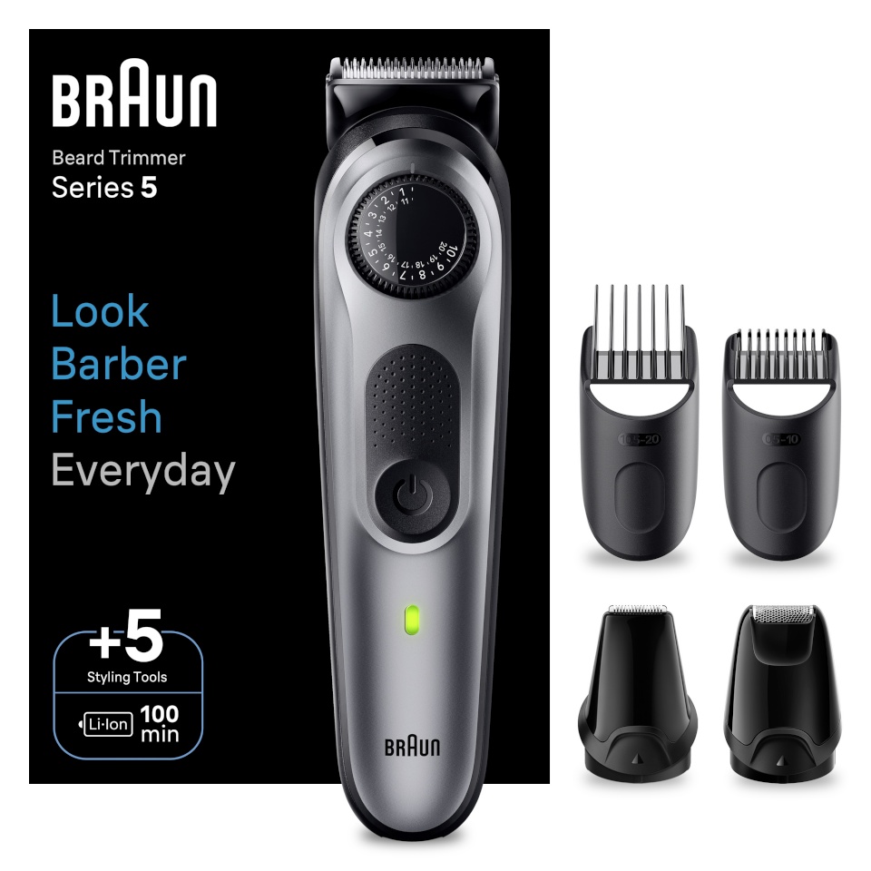 Braun habemepiiraja BT5440 Series 5 Beard Trimmer, hall
