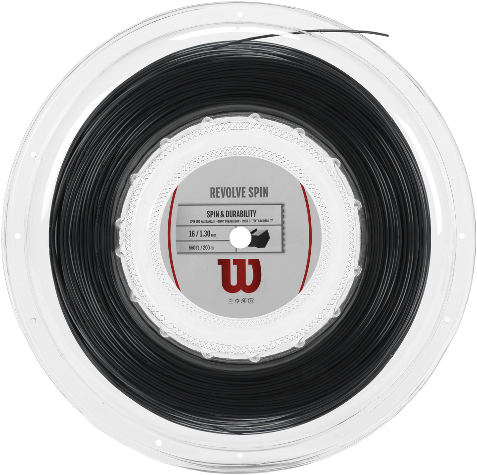 Wilson Revolve Spin keeled, must, 16/1,30 mm