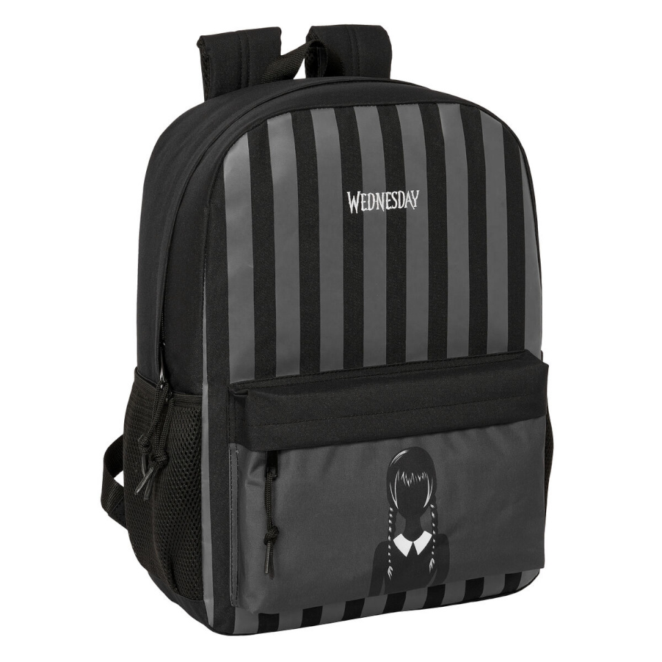 Wednesday seljakott must 32x43x14cm