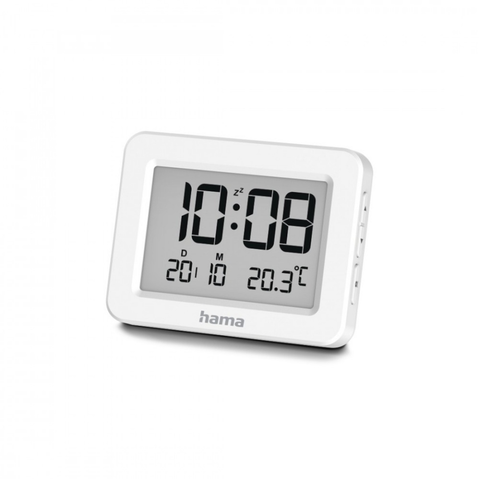Hama äratuskell Kos Digital Alarm Clock, valge