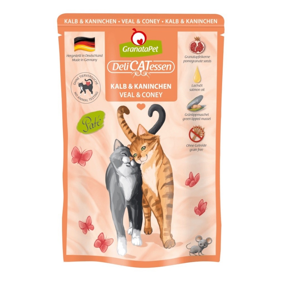 Fox4pets kassitoit GRANATAPET DeliCATessen Veal and Coney, 85g