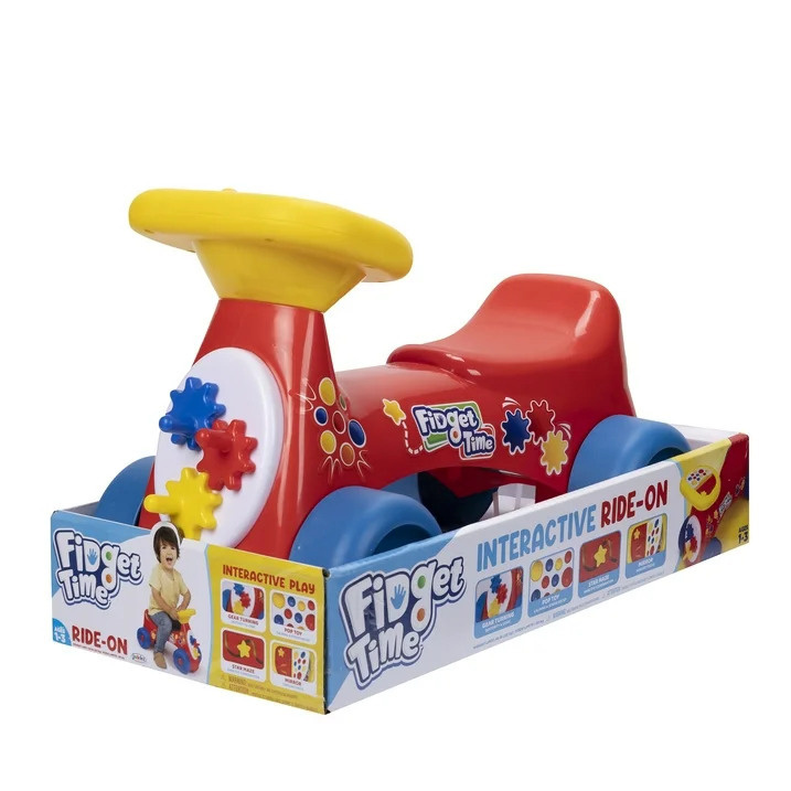 JAKKS Pacific Fidget Time Ride On punane kick-auto