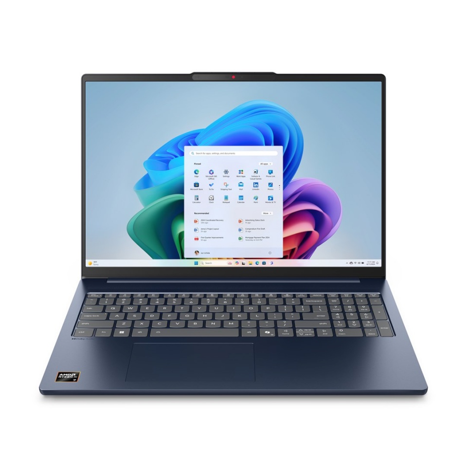 Lenovo sülearvuti IdeaPad Slim 5 16AKP10 Copilot+ PC AMD Ryzen AI 7 350 Laptop 40.6 cm (16") WUXGA Touch 16 GB DDR5-SDRAM 1 TB SSD Wi-Fi 7 (802.11be) Windows 11 Home sinine New Repack/Repacked