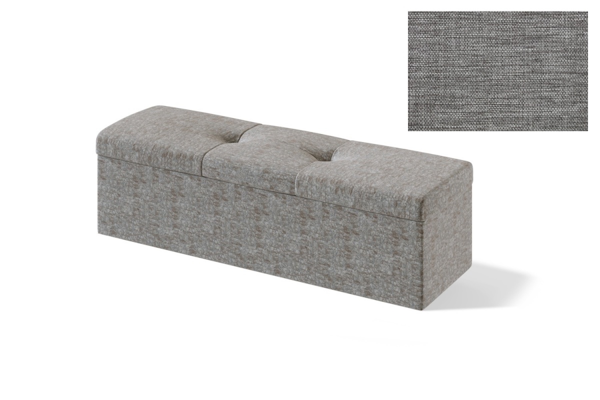 Sleepwell jalutsikast kontinentaalvoodile RED/BLACK ULVASEN, 150x47x50cm, MANGO helehall