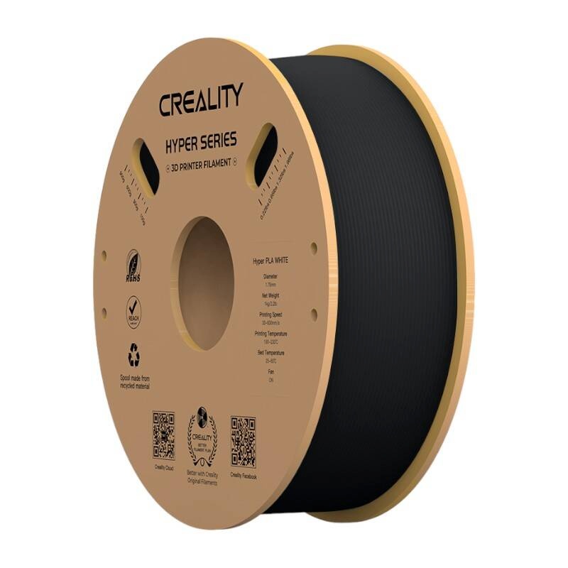 Creality 3D-printeri niit Hyper PLA Filament, must