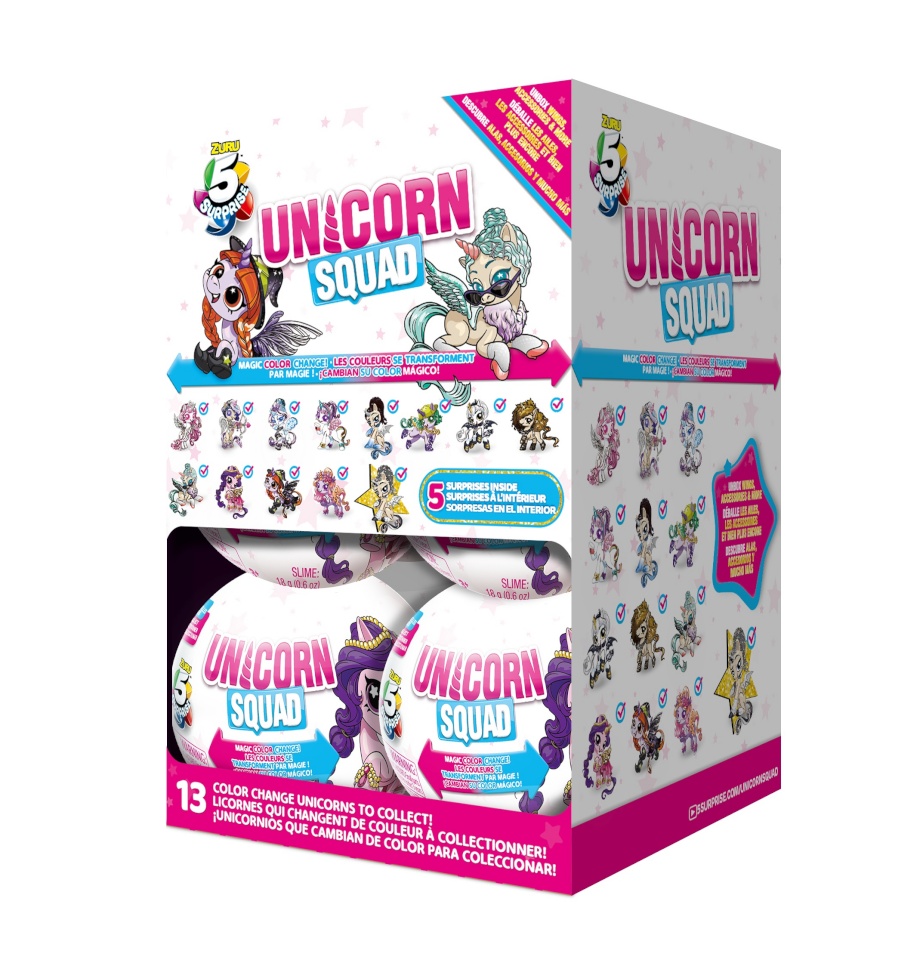 5 SURPRISE figuur koos tarvikutega Unicorn Squad, 7. seeria, 77421GQ1
