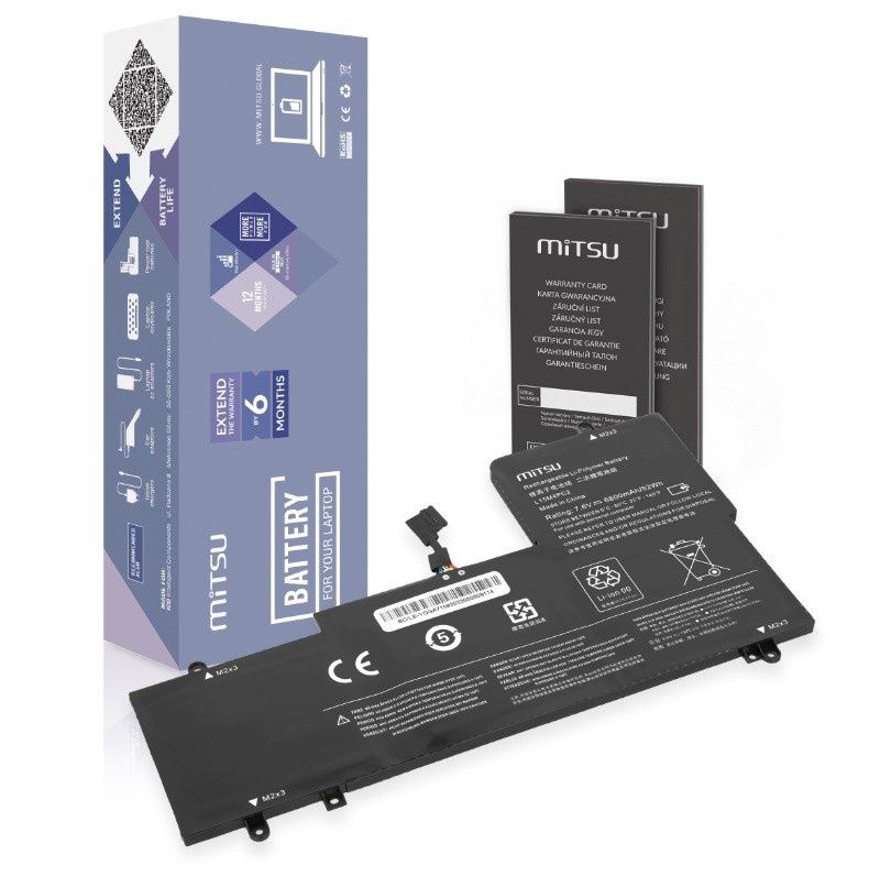 Mitsu sülearvuti aku MITSU LENOVO YOGA 710-14IKB 6800mAh 7,6V