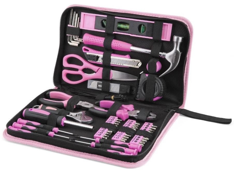 Fieldmann tööriistakomplekt FDG501671R Tool Set, must/roosa