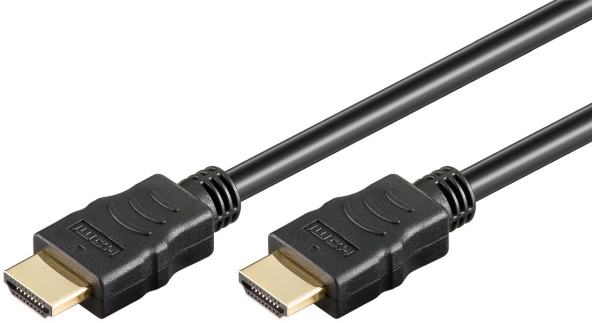 Goobay videokaabel 60613 High Speed HDMI Cable with Ethernet, kuldne-plated, 5m