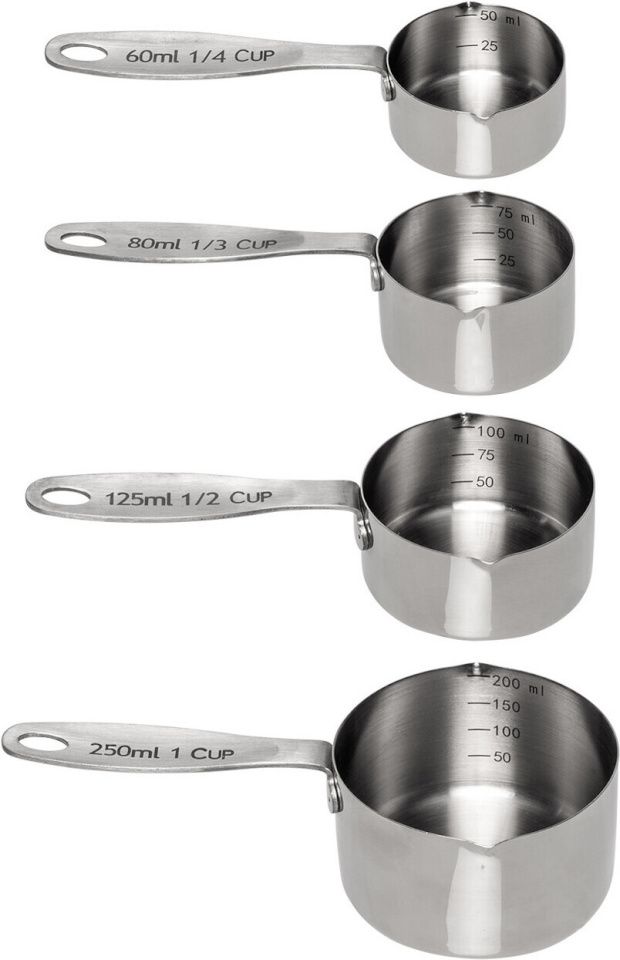 Heirol mõõtetopsid 89519 Measuring Cups, 4tk