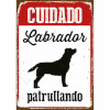 20079 Silt Magnet & Steel Cuidado Labrador Patrullando 14,8x21cm