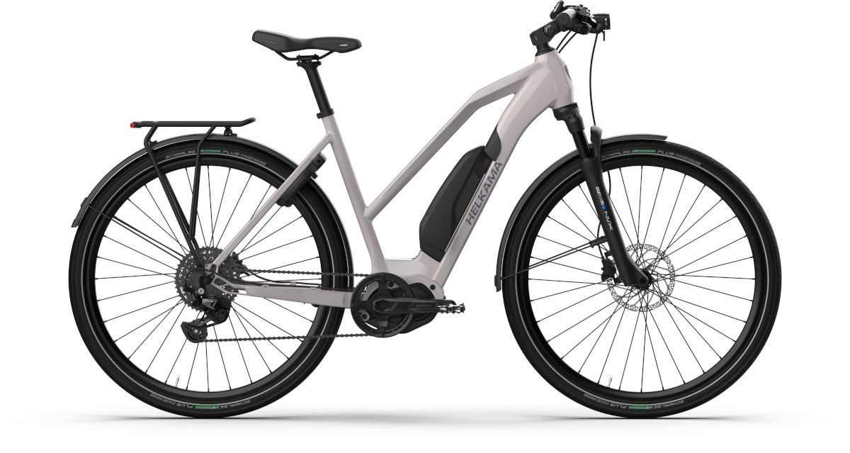 Helkama elektrijalgratas SE, 48cm, 10-käiguline, hall-lilla