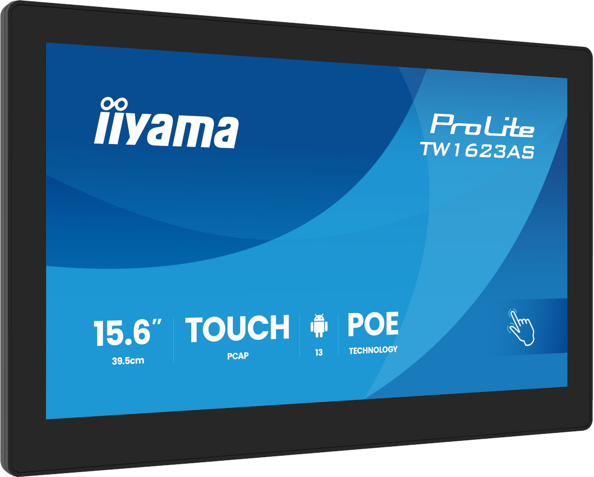 iiyama monitor 39.5cm (15,6") TW1623AS-B3P 16:9 M-Touch M-HDMI Andr.