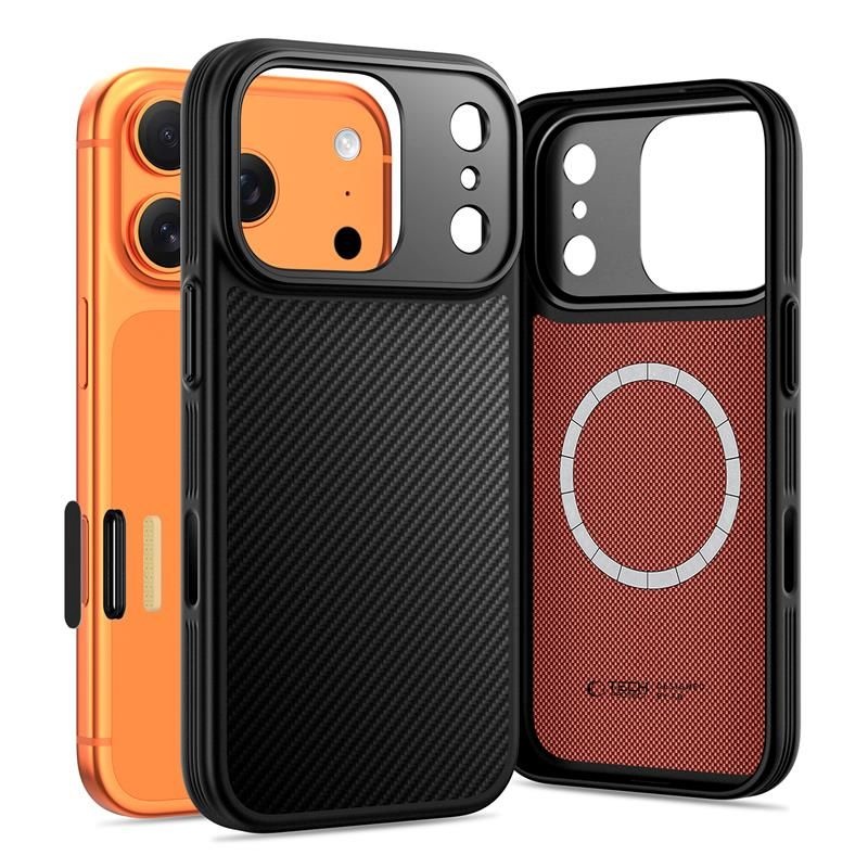 Tech-Protect KEVLAR ARAMID CC MagSafe iPhone 17 Pro Max Black