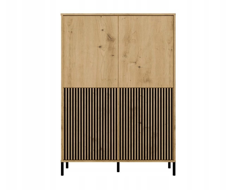 Top E Shop riiul KAMARO 4DK SLIM/GŁ OAK ARTISAN DISPLAY CABINET