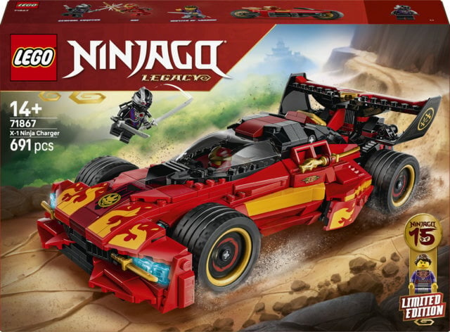 LEGO klotsid Ninjago 71867 – Ninja auto X-1 – 15. aastapäeva mudel