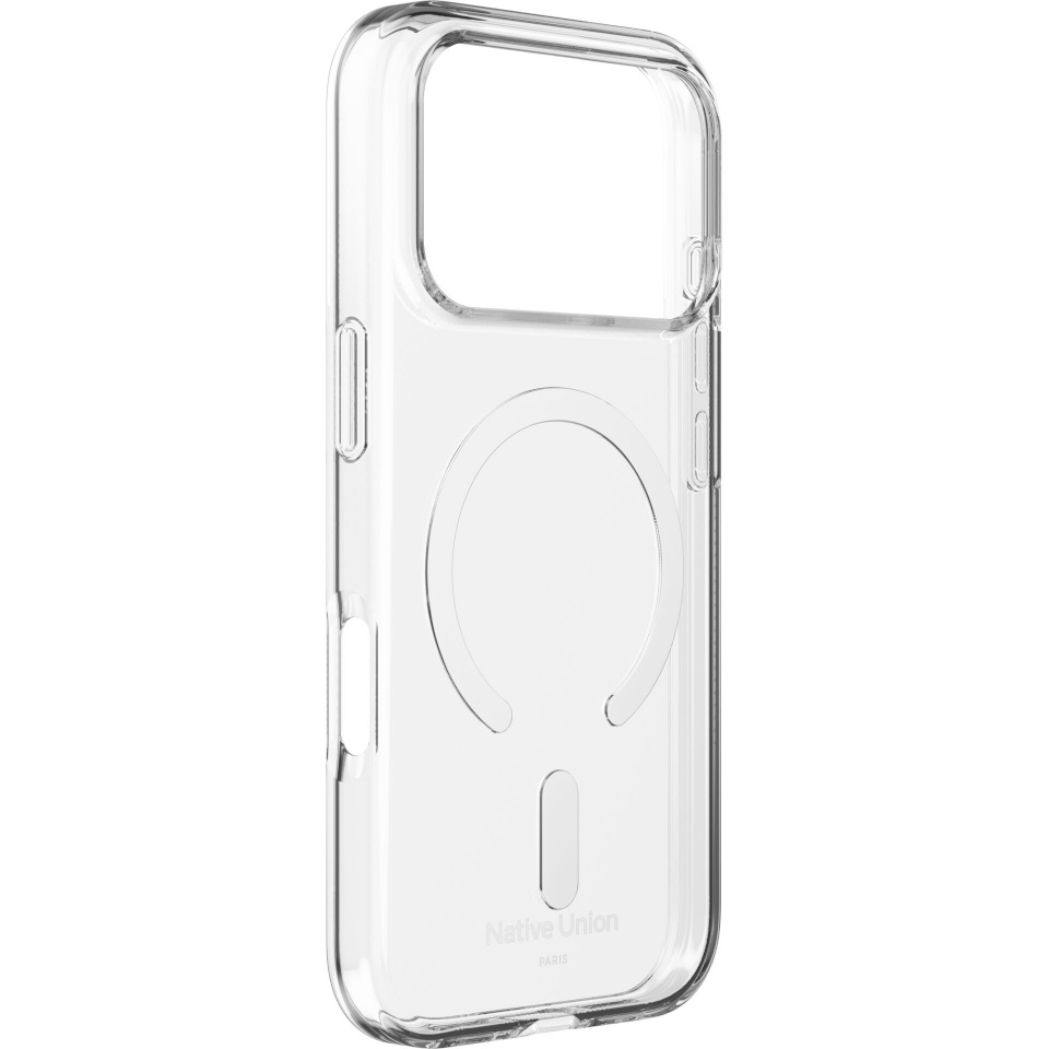 Native Union kaitsekest (Re)Clear Case for iPhone 17 Pro läbipaistev