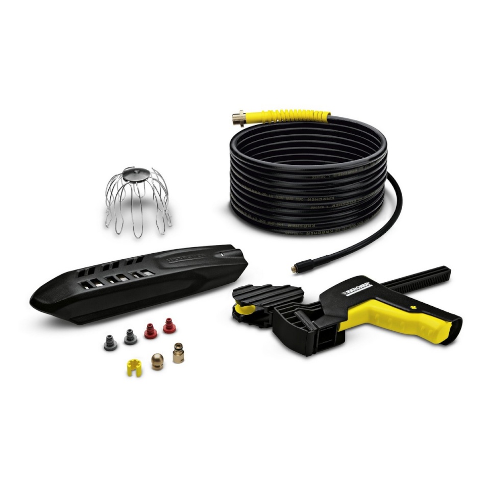 Kärcher vihmaveerennide ja torude puhastamise komplekt 2.642-240.0 Gutter/Pipe Cleaning Set, must/kollane