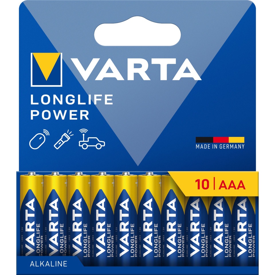 Varta patarei 1x10 Longlife Power Micro AAA LR 03 04903121761