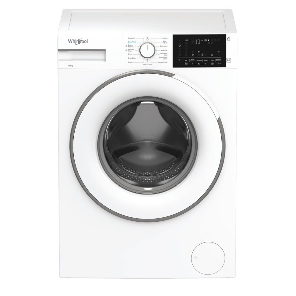 Whirlpool pesumasin SM 06W EE Washing Machine, 10,5kg, 1400 p/min, valge