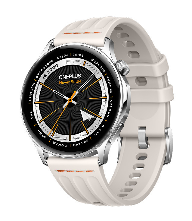 OnePlus Watch Lite nutikell, hõbedane teras