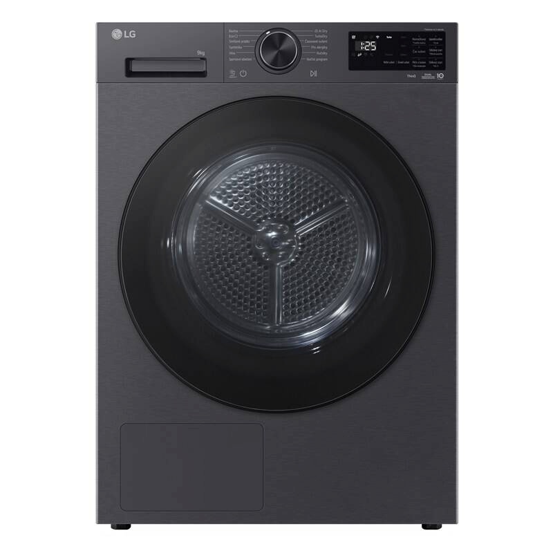 LG kuivati RHX5009TBB Heat Pump Clothes Dryer, 9kg, 66cm, must