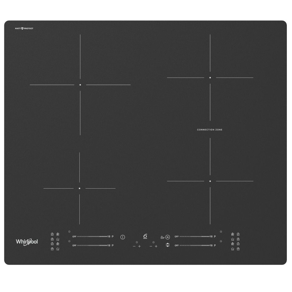 Whirlpool induktsioonplaat WBS2560NEBM, matt must