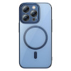 Baseus kaitsekest Baseus Glitter Transparent Magnetic Case and Tempered Glass set iPhone 14 Pro Max sinine