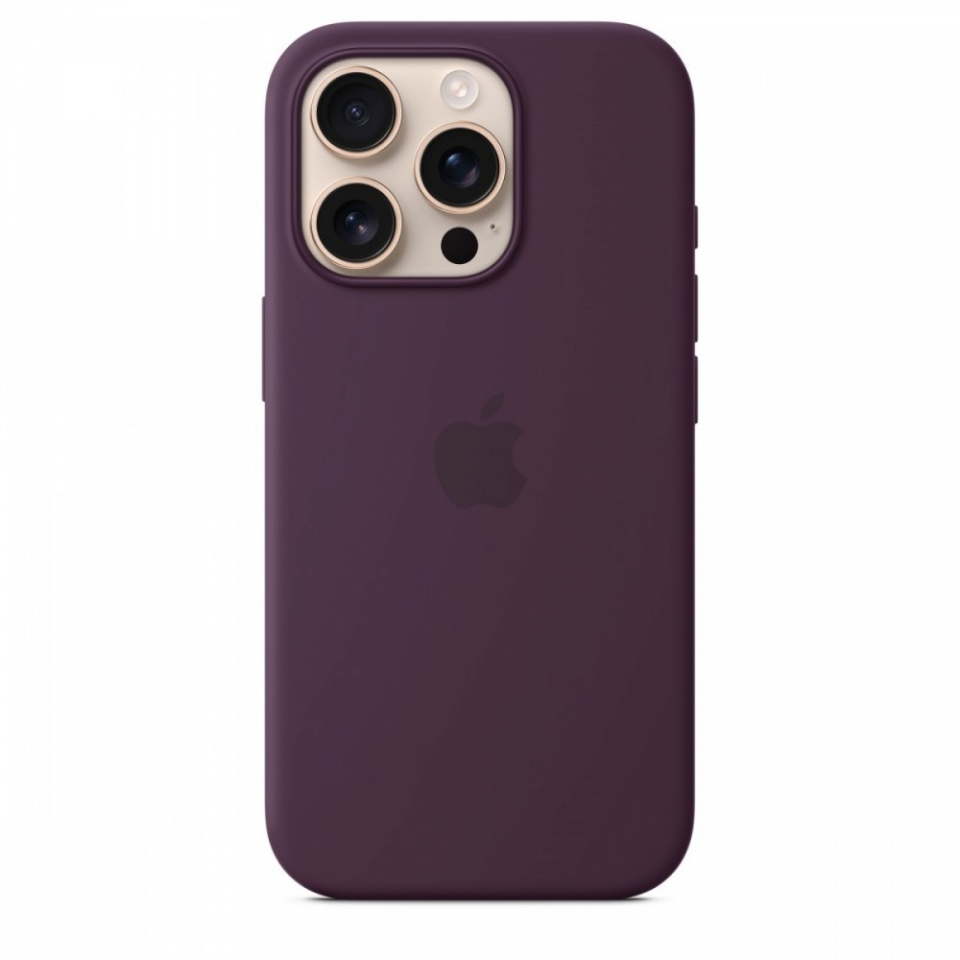Apple kaitsekest Silicone case with MagSafe for iPhone 16 Pro - Plum