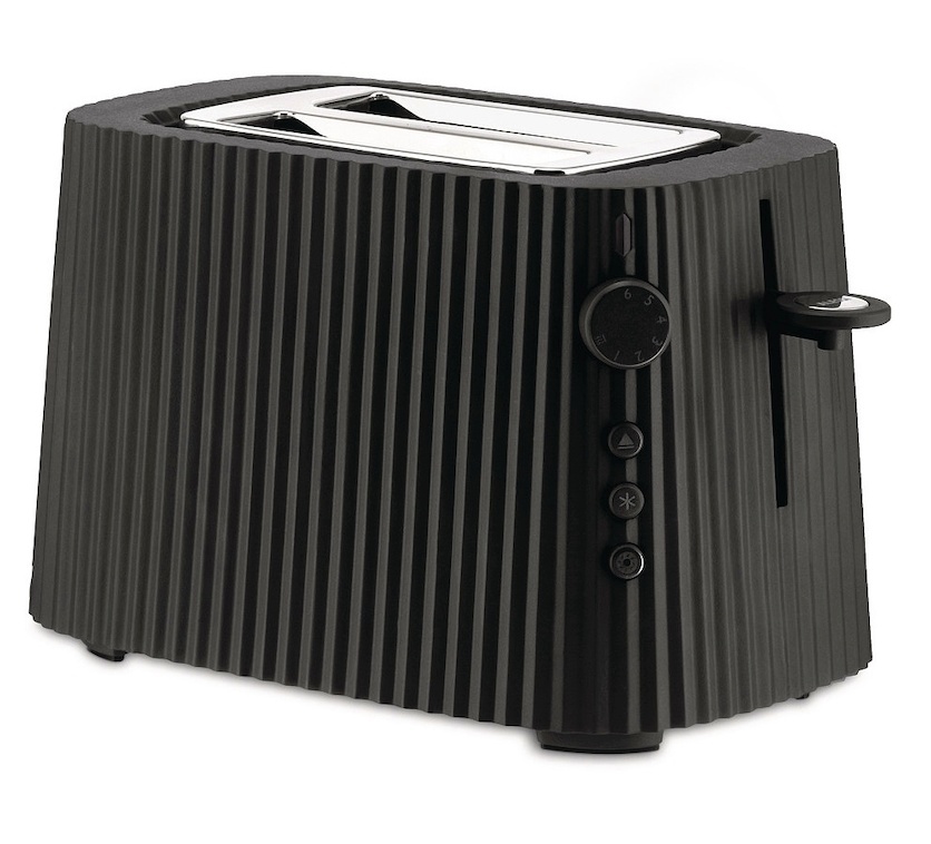 Alessi röster MDL08B Plisse Toaster, must