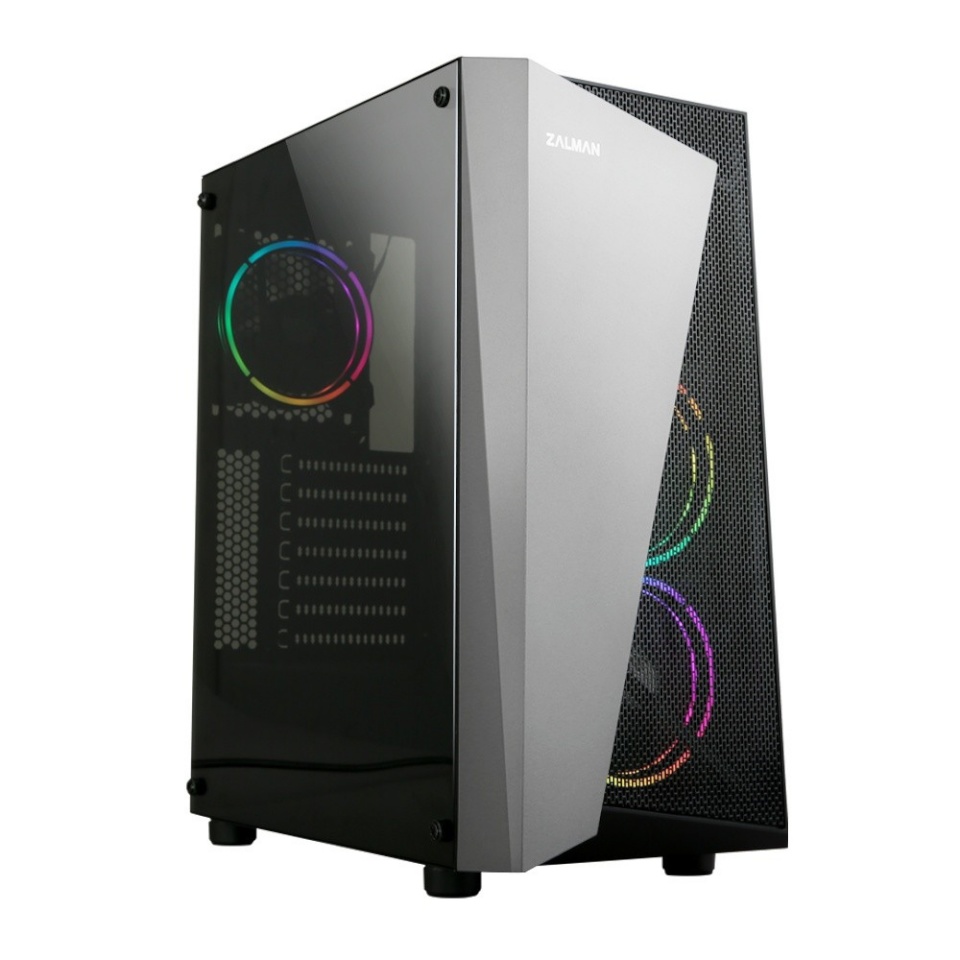 Zalman korpus S4 Plus ATX Mid Tower PC Case RGB Fan