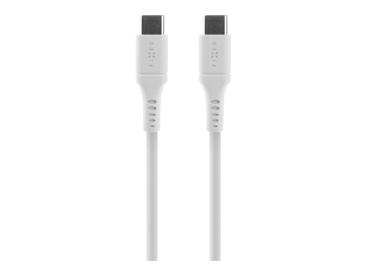 Fixed FIXED Liquid Silicone Cable USB-C/USB-C, 1,2m, 60W, valge