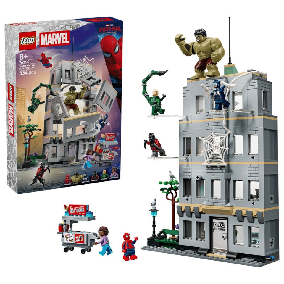 Lego klotsid Marvel Super Heroes 76350 - Epickie starcie: Spider-Man kontra Hulk