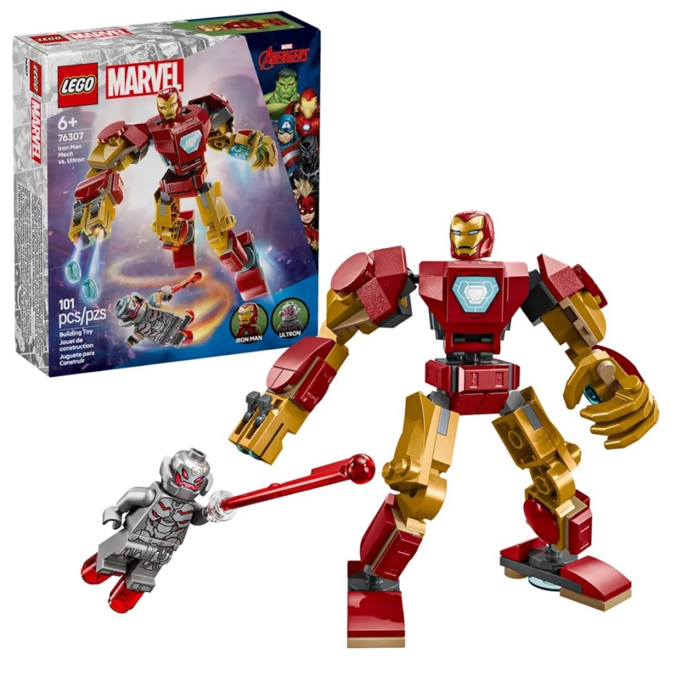 Lego klotsid MARVEL 76307 Iron Man Mech vs. Ultron