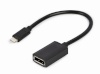 GEMBIRD A-CM-DPF-02 USB-C to DisplayPort adapter cable, 4K 60 Hz, 15cm, must