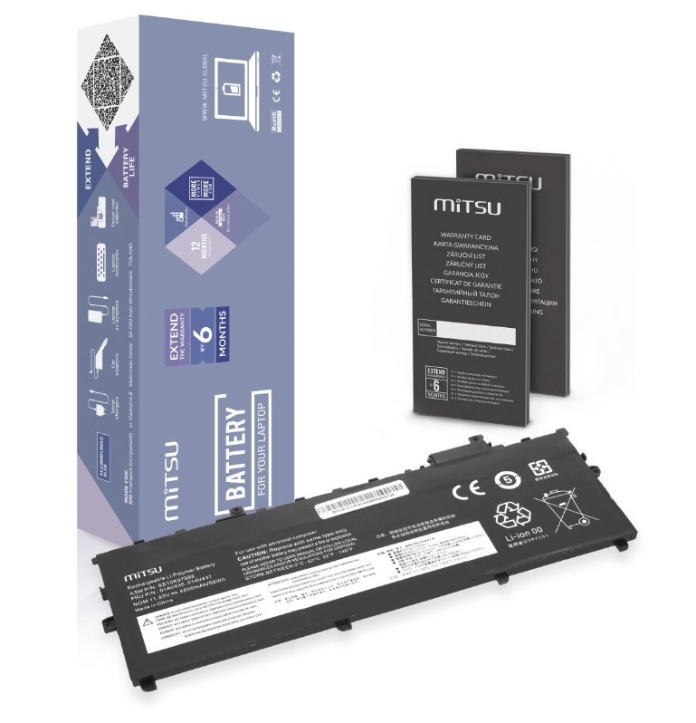 Mitsu sülearvuti aku MITSU LENOVO THINKPAD X1 CARBON 4800mAh 11,55