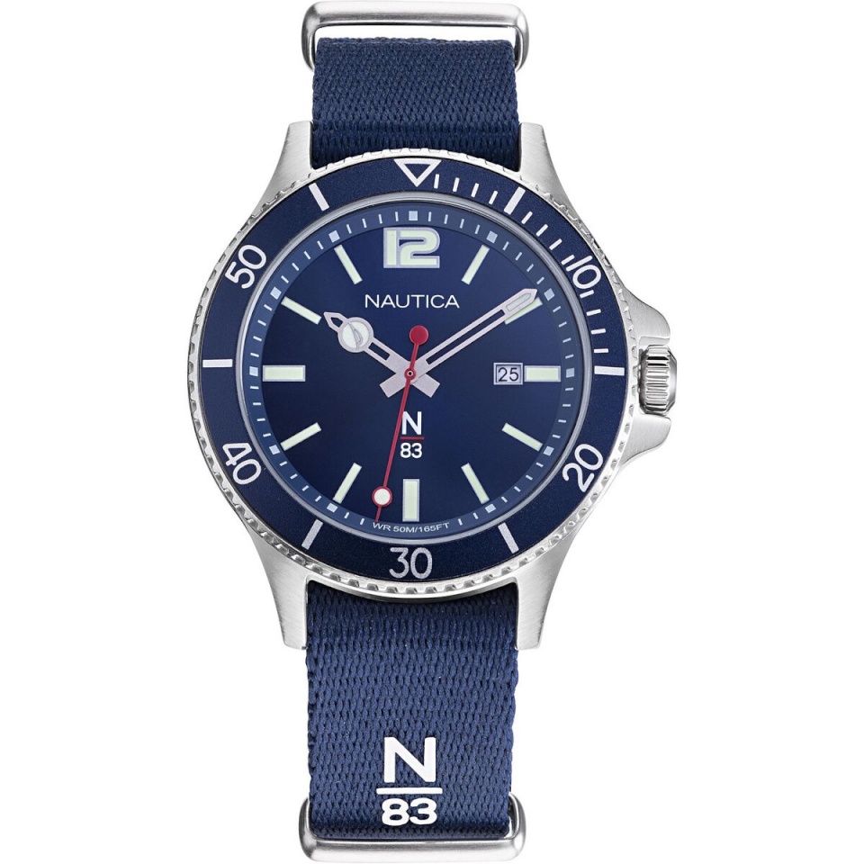 Nautica meeste kell Hõbedane (Ø 43mm)
