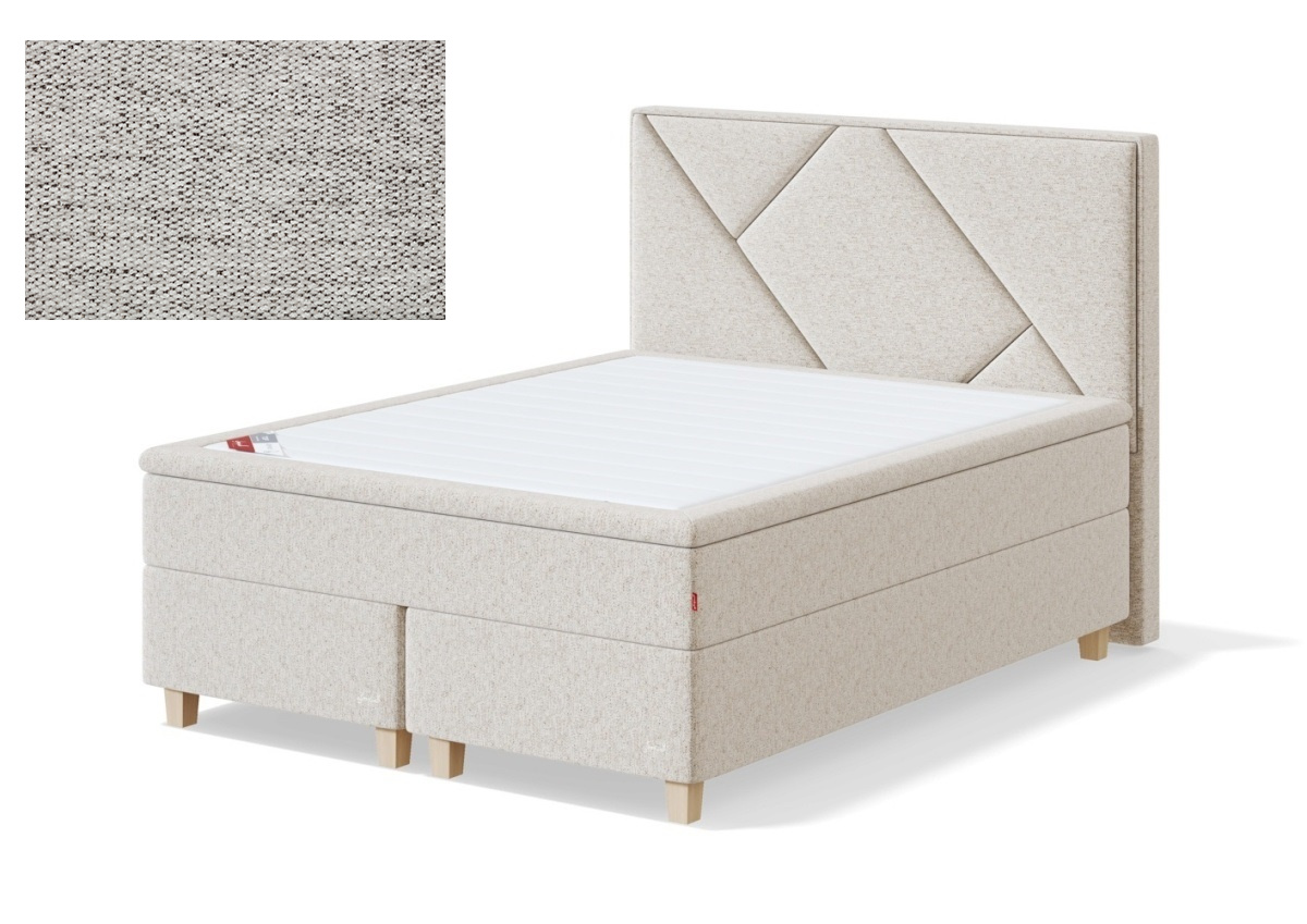 Sleepwell kontinentaalvoodi RED CONTINENTAL, 180x200x50cm, VERANO helehall, jäik