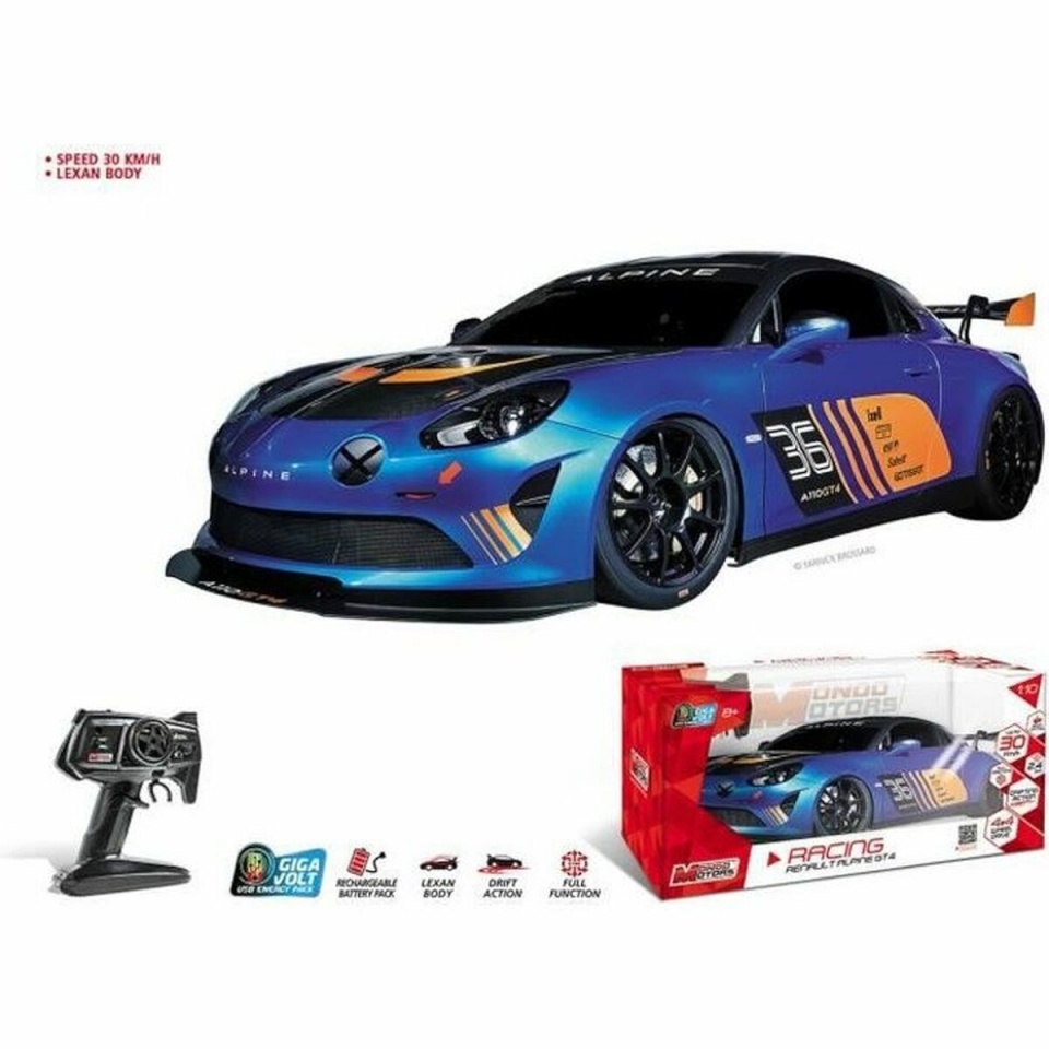 Mondo kaugjuhitav auto Alpine A110 GT4 R / C 1:10 türkiissinine