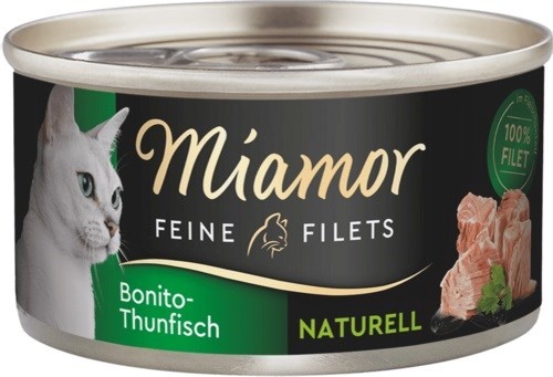 Miamor kassitoit Feine Filets Naturell Bonito Tuna, 80g